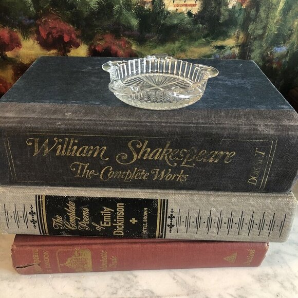 Vintage Queen Mary Green by Anchor Hocking Coaster Ashtray Clear Glass Small - Picture 4 of 10